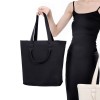 Black 3D Knitted Tote Shoulder Bag