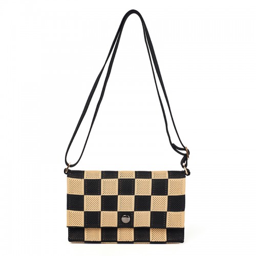 Checkered Crossbody Sling Bag