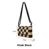 Checkered Crossbody Sling Bag