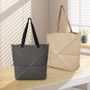 Foldable Striped Tote Bag