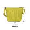 Green Knitted Tote Crossbody Bag