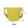 Green Knitted Tote Crossbody Bag
