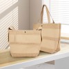 Khaki Crochet Summer Beach Bag