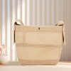 Khaki Crochet Summer Beach Bag