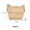 Khaki Crochet Summer Beach Bag