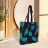 Knitted Leaf Tote Bag