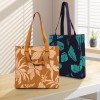 Knitted Leaf Tote Bag