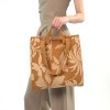 Knitted Leaf Tote Bag