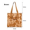 Knitted Leaf Tote Bag