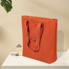 Orange Knitted Tote Crossbody Bag