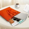 Orange Knitted Tote Crossbody Bag