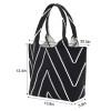Reversible Striped Knit Tote Bag