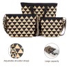 Triangle Plaid Knitted Tote Shoulder Bag