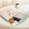 White Knitted Shoulder Tote Bag
