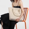 White Knitted Shoulder Tote Bag