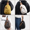 Canvas Crossbody Sling Chest Bag
