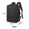 Expandable 34L Carry-On Travel Backpack