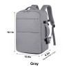 Expandable 34L Carry-On Travel Backpack