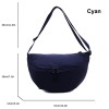 Nylon Crescent Crossbody Shoulder Bag