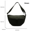 Nylon Crescent Crossbody Shoulder Bag