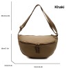 Nylon Crescent Crossbody Shoulder Bag