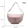 Nylon Crescent Crossbody Shoulder Bag