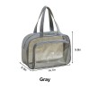 Clear Travel Duffle Bag with Shoe Compartment