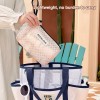 Small Mesh Beach Bag with Zipper