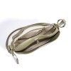 Genuine Leather Woven Crescent Shoulder Bag