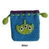 Handmade Crochet Drawstring Coin Purse & Earphone Pouch