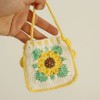 Handmade Crochet Sunflower Coin Purse