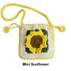 Handmade Crochet Sunflower Coin Purse
