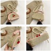 Half Round Saddle Straw Bag