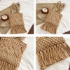 Hollow Woven Shoulder Bag with Tassels