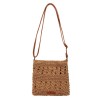 Straw Crochet Crossbody Shoulder Bag