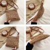 Straw Crochet Crossbody Shoulder Bag