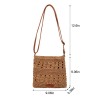Straw Crochet Crossbody Shoulder Bag