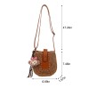 Two-Tone Woven Straw Shoulder & Crossbody Bag