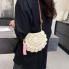 Woven Crossbody Bag with Tassel