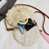 Woven Crossbody Bag with Tassel