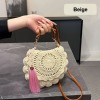 Woven Crossbody Bag with Tassel