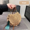 Woven Crossbody Bag with Tassel