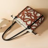 Genuine Leather Hollow Drawstring Tote Bag