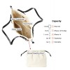 Genuine Leather Hollow Drawstring Tote Bag